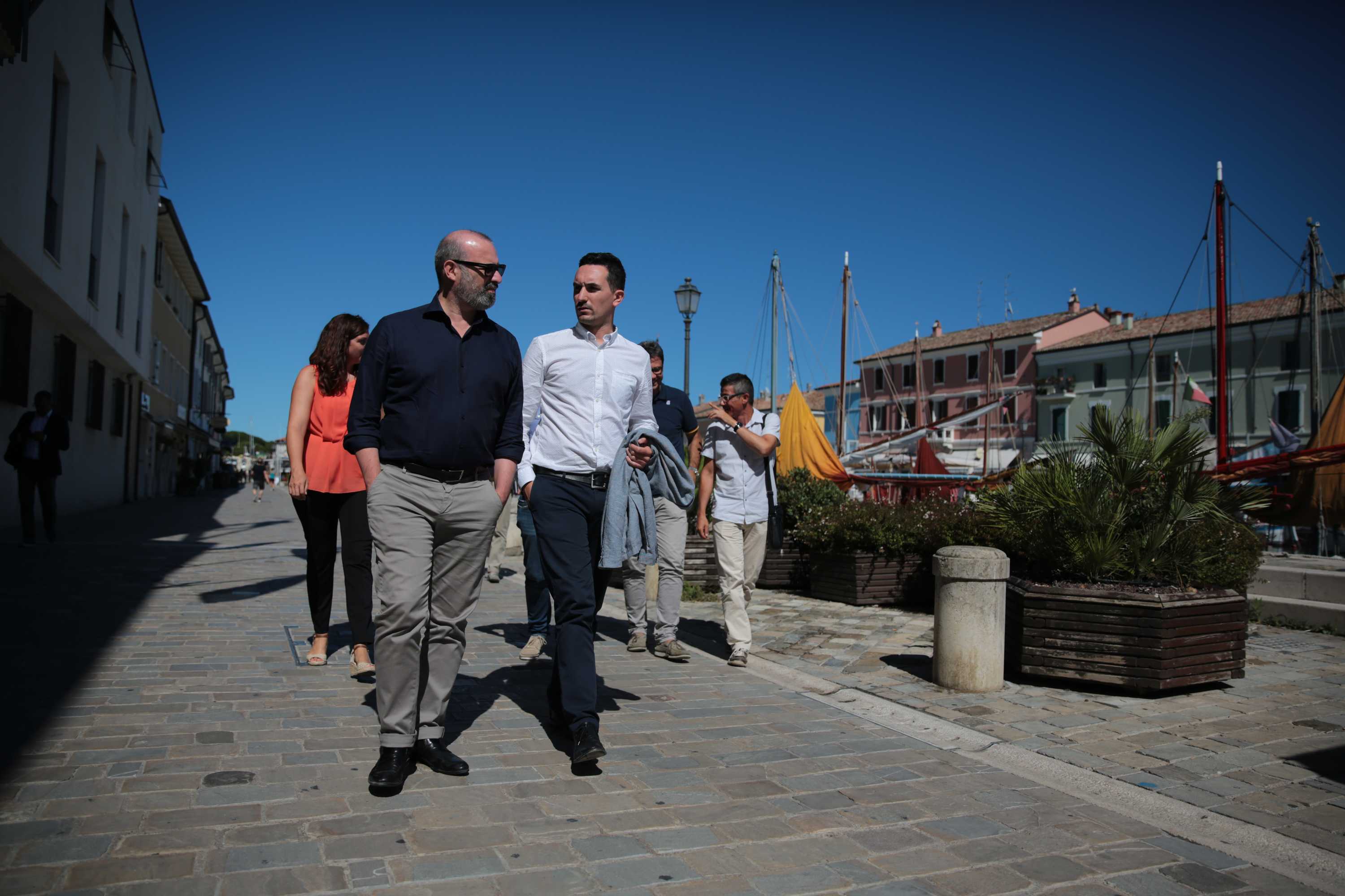 Il Presidente Bonaccini a Cesenatico per la conclusione dei lavori al porto foto 